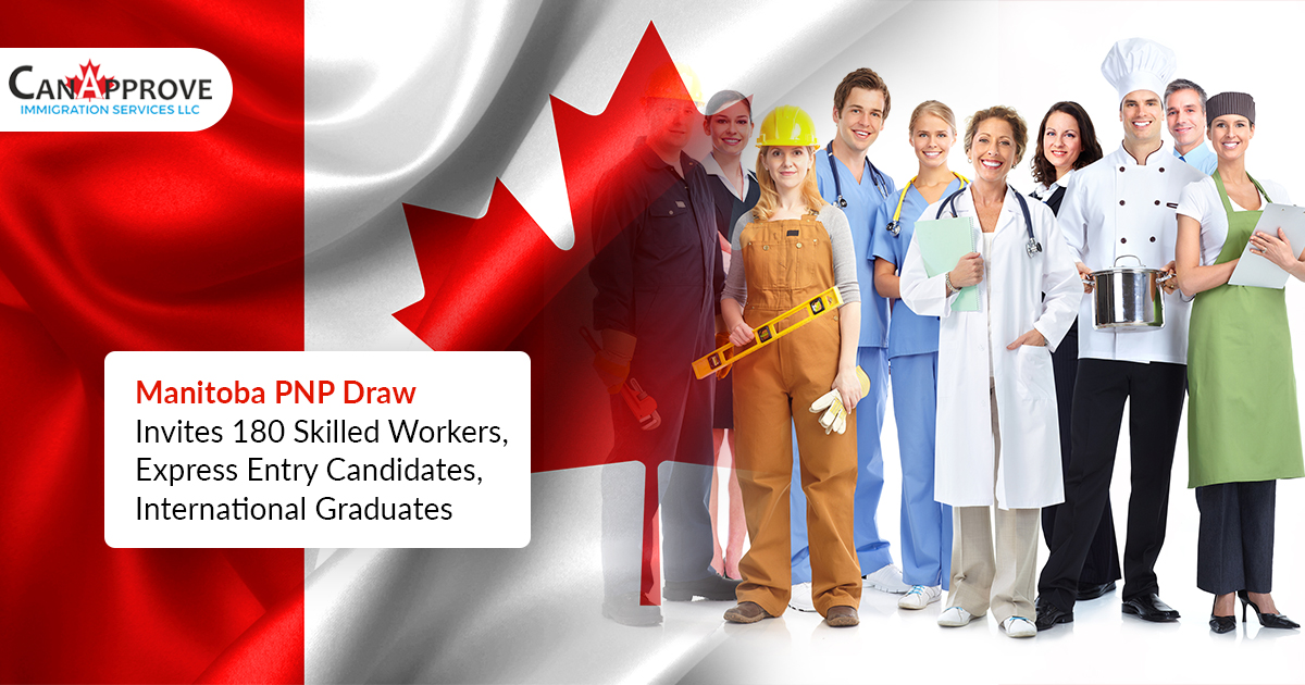 Manitoba PNP draw invites 180 skilled workers, Express Entry candidates