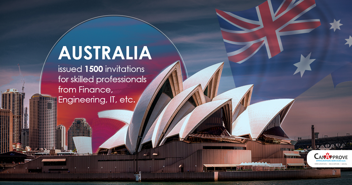 Australia issued 1500 invitations