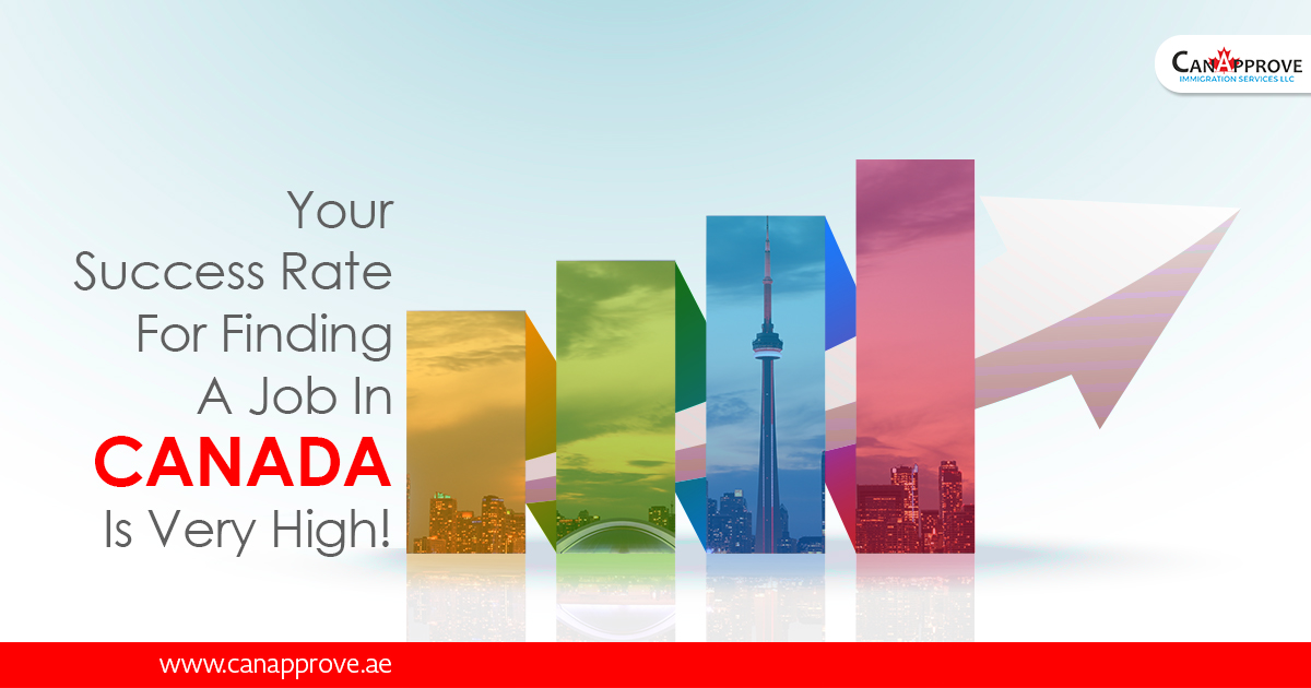 Your success rate for finding a job in Canada is very high!