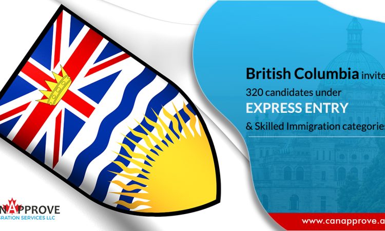 British Columbia invites 320 candidates under Express Entry and Skilled Immigration categories