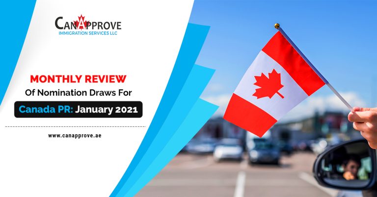 Monthly Review: Canada PR Nomination Draws in January 2021
