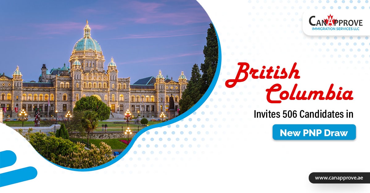 British Columbia invites 506 Candidates in new PNP Draw