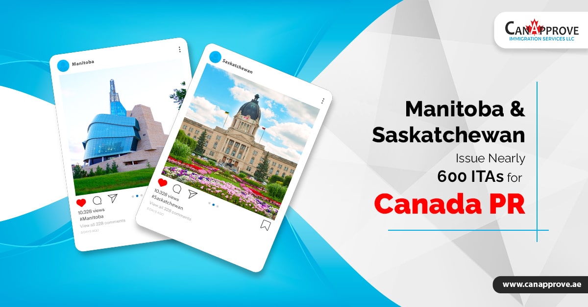 Manitoba & Saskatchewan issue nearly 600 ITAs for Canada PR