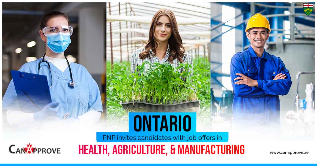 Ontario PNP invites candidates with job offer