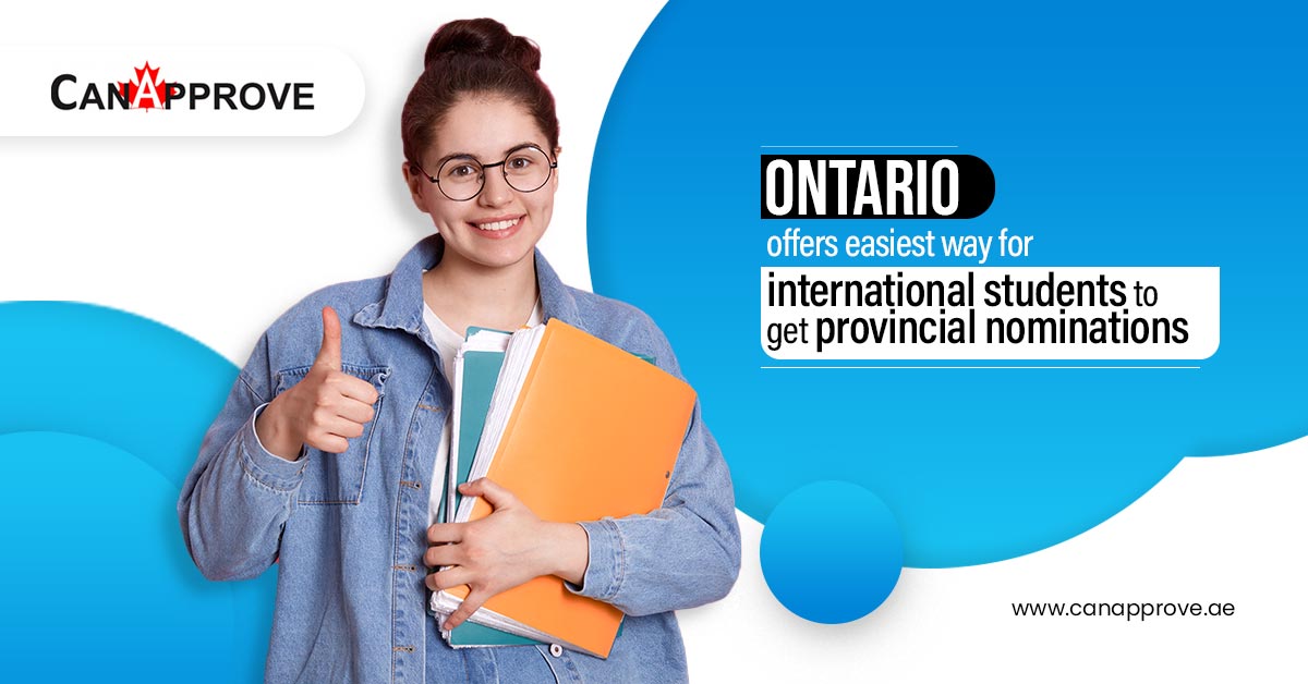 Ontario offers easiest way for international students to get provincial nominations.