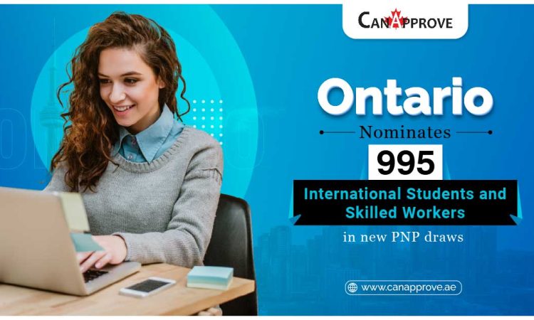 995 candidates invited in Ontario pnp