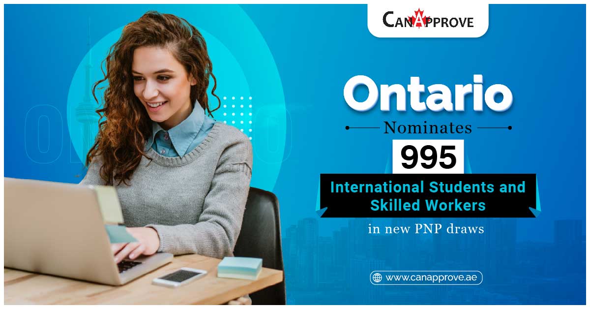 995 candidates invited in Ontario pnp