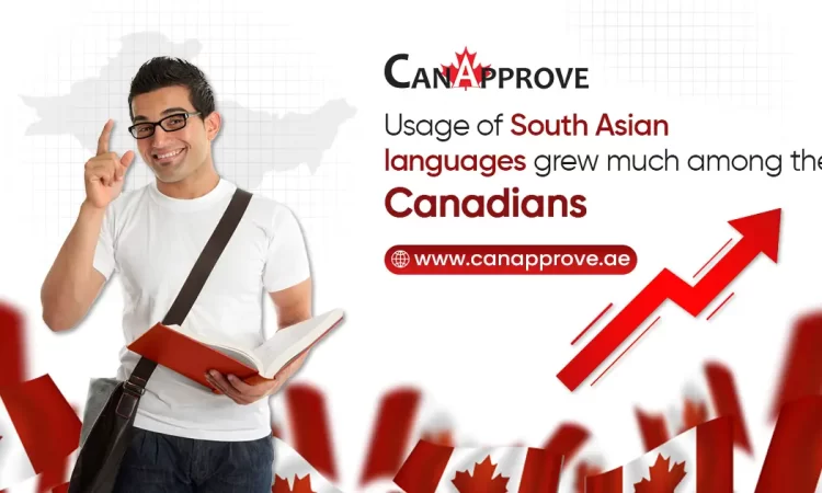 Usage of South Asian language grew much among the Canadians