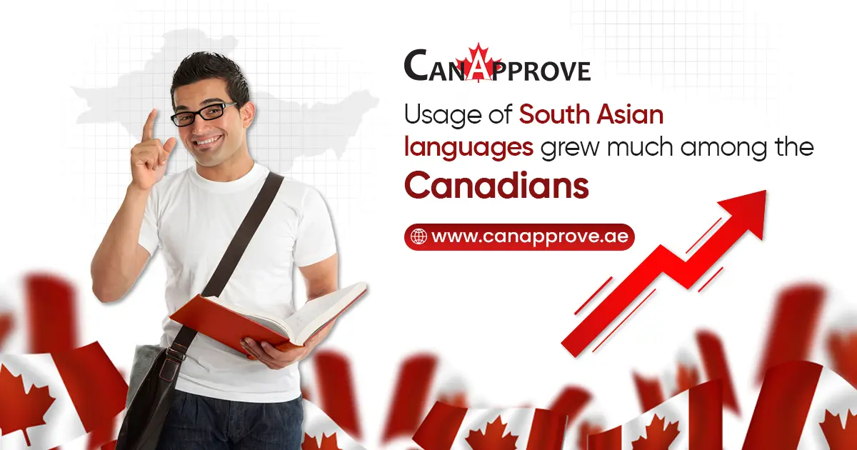 Usage of South Asian language grew much among the Canadians