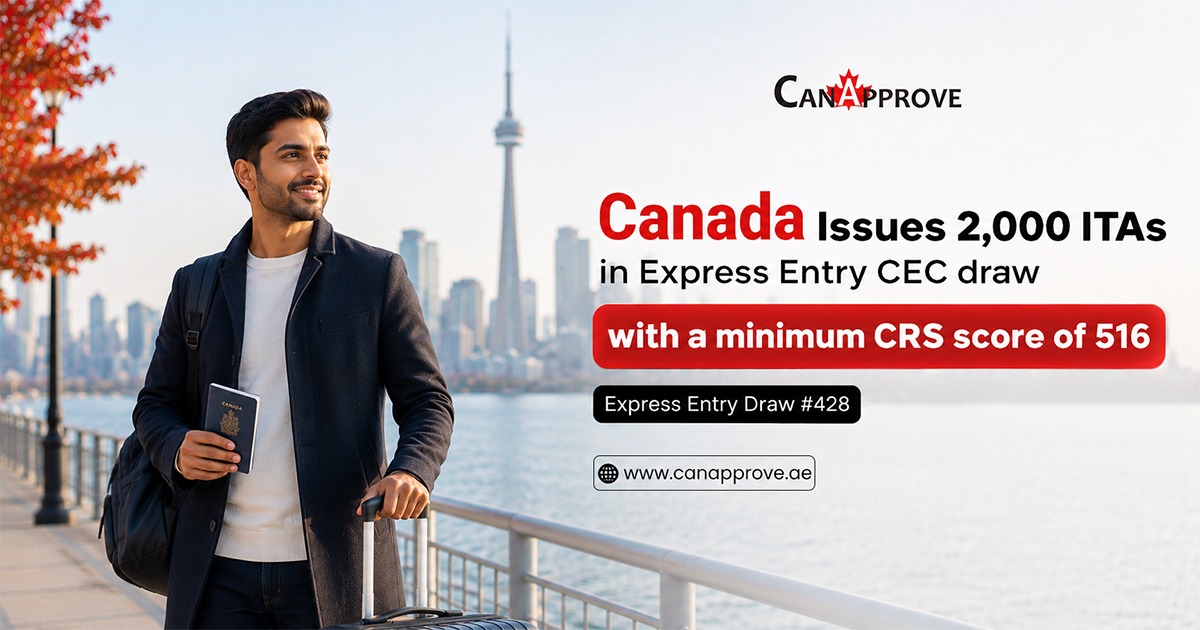 Canada Issues 2,000 ITAs in Express Entry CEC draw with a minimum CRS score of 516