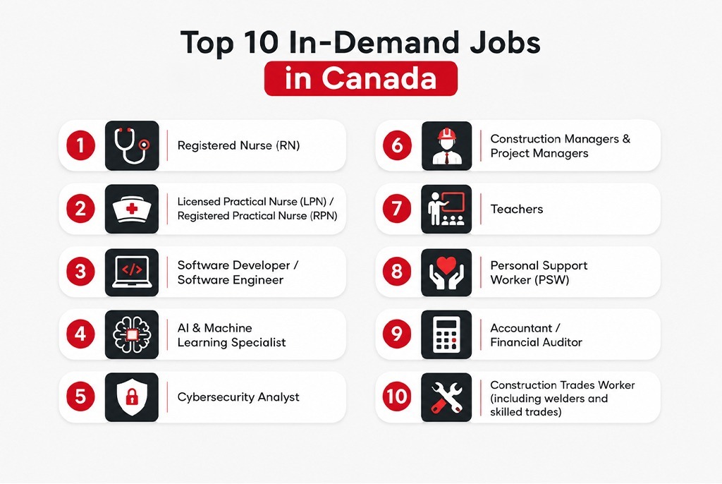 Top 10 in demand jobs