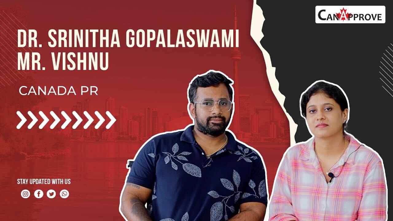 Doctor Srinitha gets Canada PR