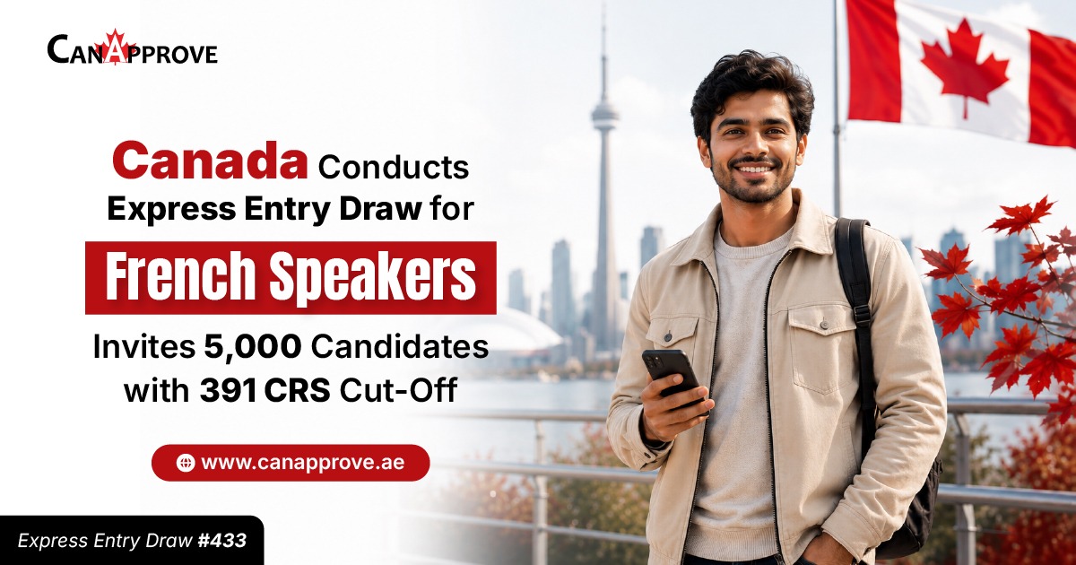 Canada Conducts Express Entry Draw for French Speakers, Invites 5,000 Candidates with 391 CRS Cut-Off
